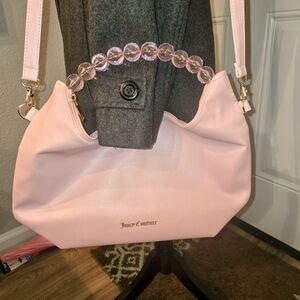 Pink Juicy Couture Crossbody Handbag Tote Purse Light Pink GWP Bag 2 Way Tote